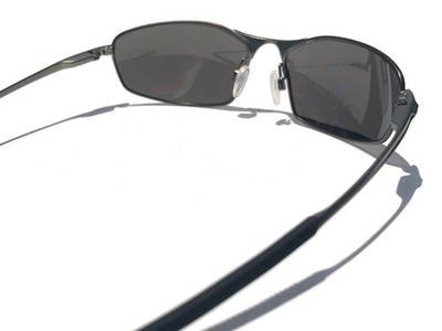 Oakley WHISKER Carbon Metal Alloy POLARIZED Galaxy Chrome Lens