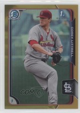 2015 Bowman Chrome Prospects Gold Refractor 27/50 Corey Littrell #BCP53 0f8