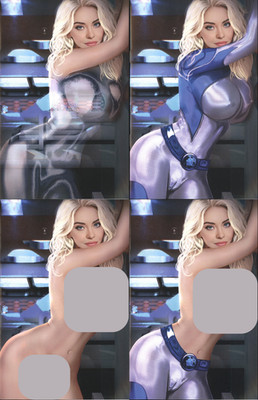 SB | Bigg Pigg Origin Story #1 LARD Sue Storm Invisible Woman VIRGIN SET of (4)