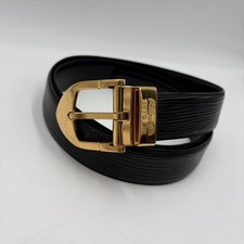 Louis Vuitton Autentica Monogram Santur Classic Epi Noir Cintura Uomo dal Giappone