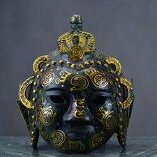 A Fine Collection of Chinese Han Dynasty Bronze Cuo Golden General's helmet