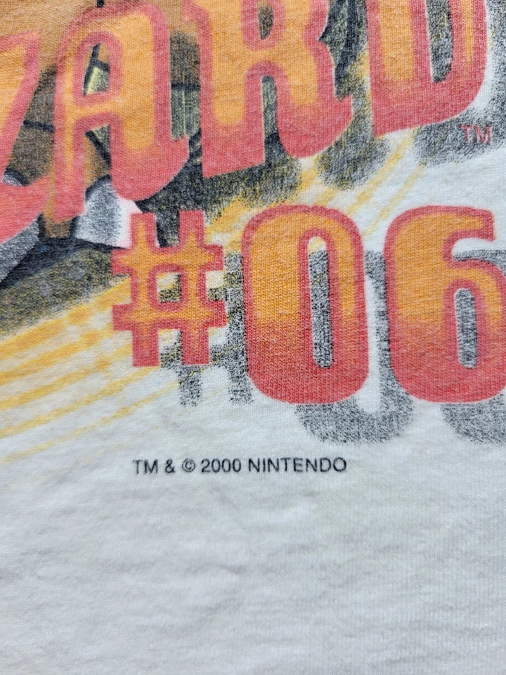 Camiseta Nintendo Pokemon Charzard 2000 Vintage Talla Juvenil Grande Foto 3 de 4