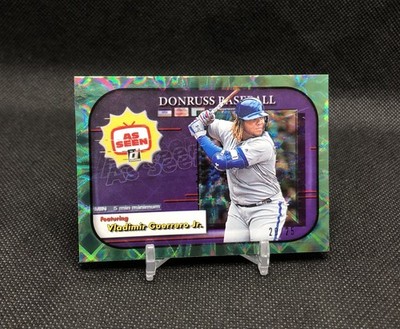 2020 Donruss Vladimir Guerrero Jr. /25  AS SEEN  GREEN HOLOFOIL SSP No. AS-6  