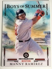 MANNY RAMIREZ 2025 Panini Boys Of Summer Red Parallel Base Card # 094/175.