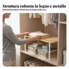 Ripiano Divisorio per Armadio Robusto e Durevole per Libreria, Scarpiera