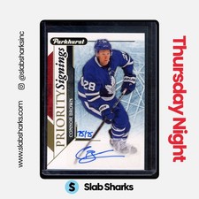 2018 UPPER DECK FALL EXPO CONNOR BROWN PARKHURST PRIORITY SIGNINGS AUTO 75/75