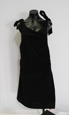 Cider Women's Square Neck Solid Bowknot Mini Dress MS7 Black Size 1XL NWT