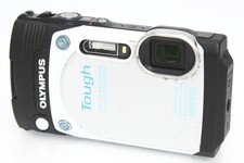 Olympus Stylus TG-870 Tough White Digital Camera 16MP ISO 125-6400 Tilt LCD