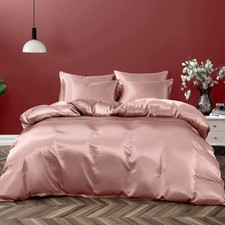 P Pothuiny 5 Pieces Satin Duvet California King Size Luxury Silky Like