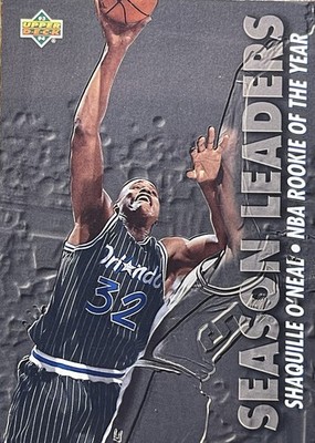 1993-94 Upper Deck Season Leaders SHAQUILLE O NEAL Orlando Magic