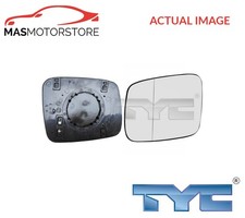 REAR VIEW MIRROR GLASS LHD ONLY LEFT TYC 337-0164-1 FOR VW TRANSPORTER IV