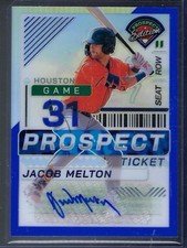 2024 Panini Prospect /149 Jacob Melton #146 Auto Blue Prizm Houston Astros