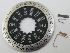 Bulova accutron 2182 champagne date disc black day disc + jumpers