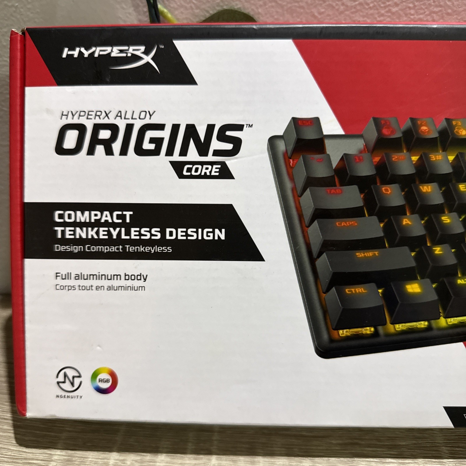 HyperX Alloy Origins Core Aqua Tactile Gaming Keyboard, Brand New Sealed