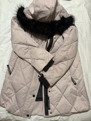 Arctic Expedition Quilted Down Ski Parka w/ Faux Fur Hood - Women s Small - NWT