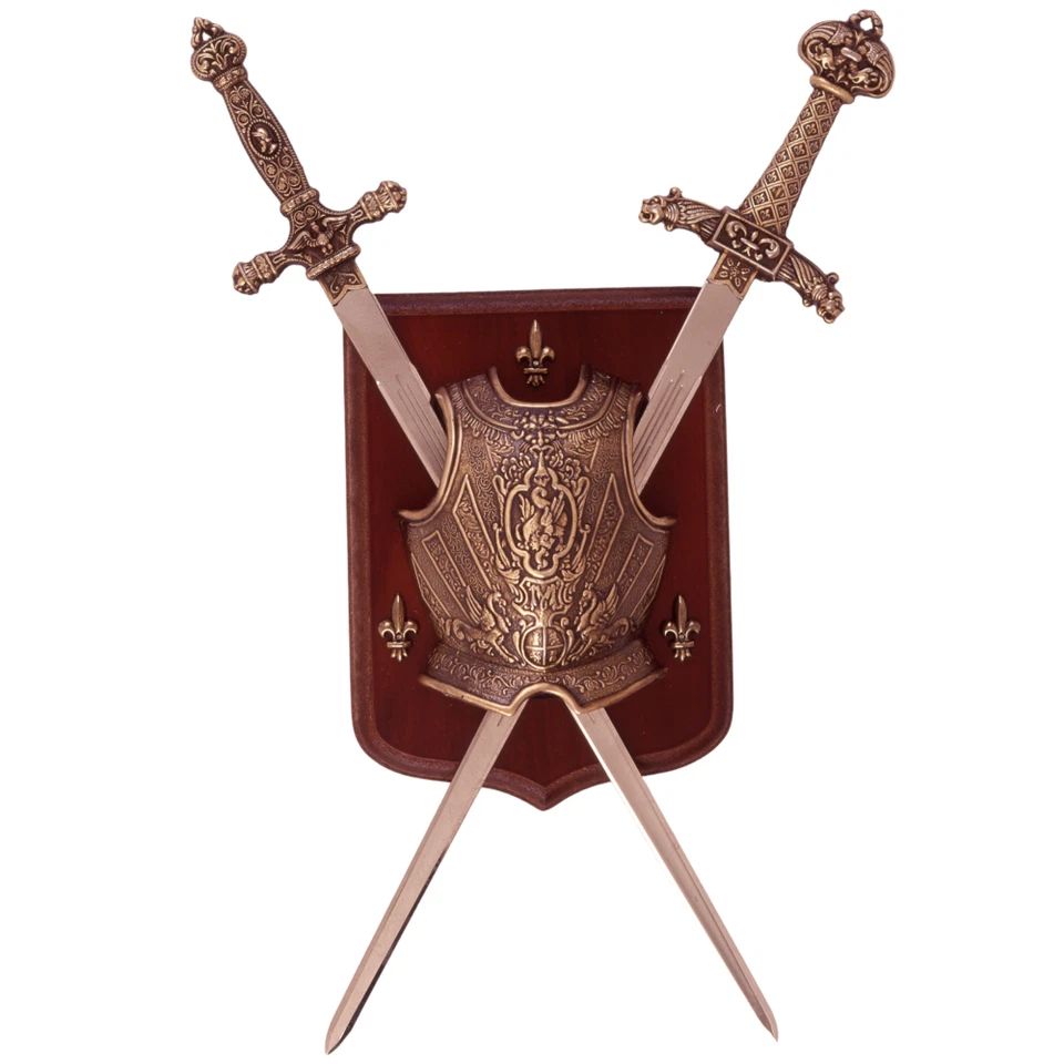 历史 PANOPLATE,BREASTPLATE 带两把剑 (K5880) — 第 2/2 张图片