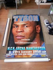 Mike Tyson vs Julius Francis, Calzaghe Original Vintage Boxing Poster