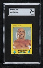 1986 Monty Gum Super Wrestling Stars Hulk Hogan #22 SGC 7 2t7