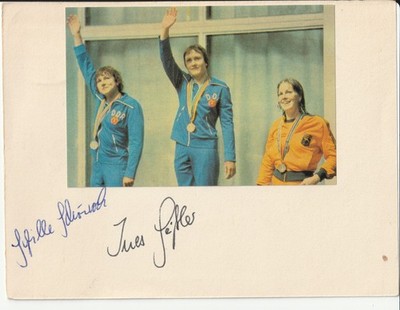 Sybille Schönrock, Ines Geißler  (GDR) - GOLD SILVER OLYMPICS 1980