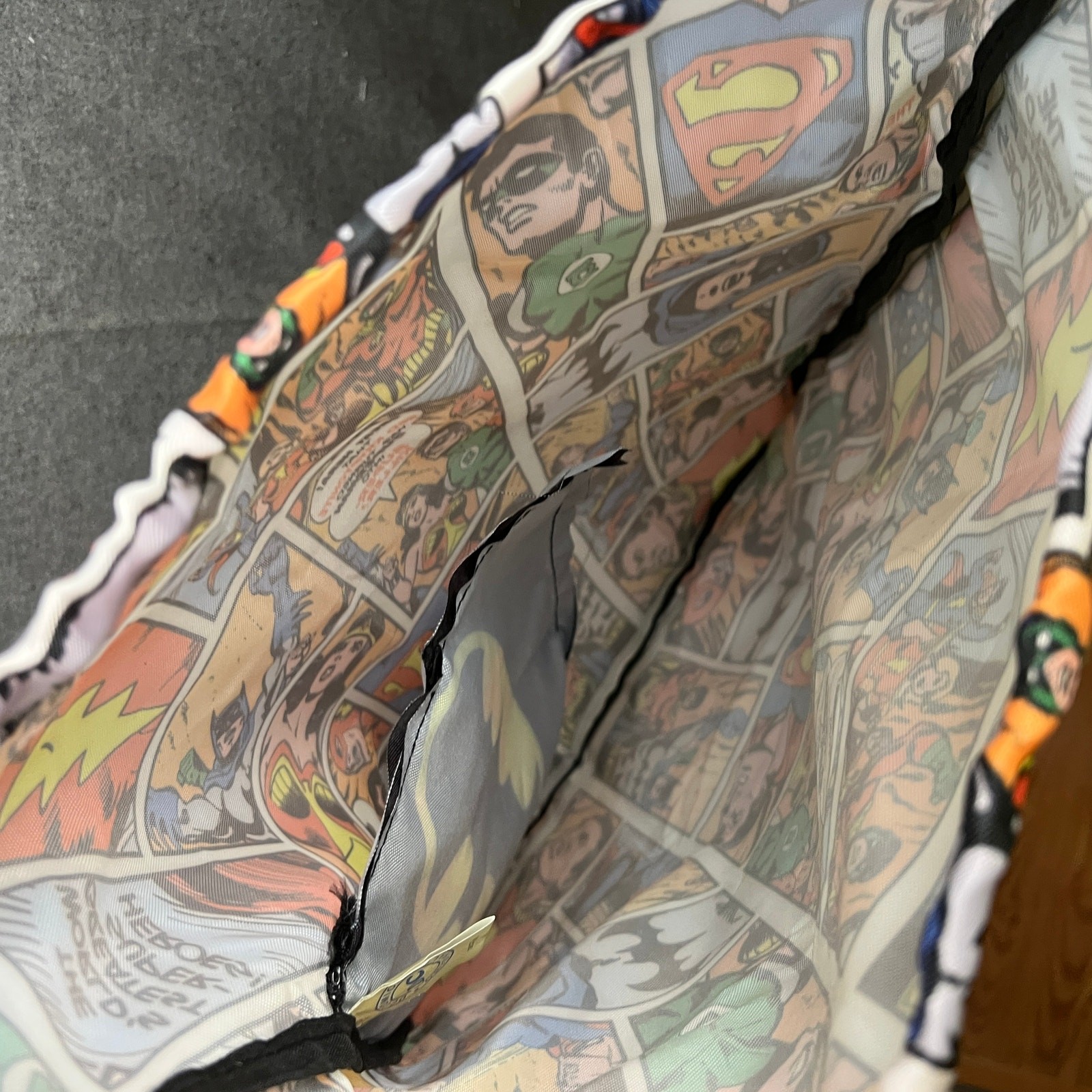 DC Comics Pull String Bag Backpack Multi Color - image 11