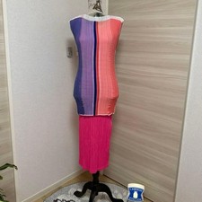 USED AUTUMN SALE ʕ�̫͡•ʕ�̫͡•� ISSEY MIYAKE SLEEVELESS DRESS VERYGOOD