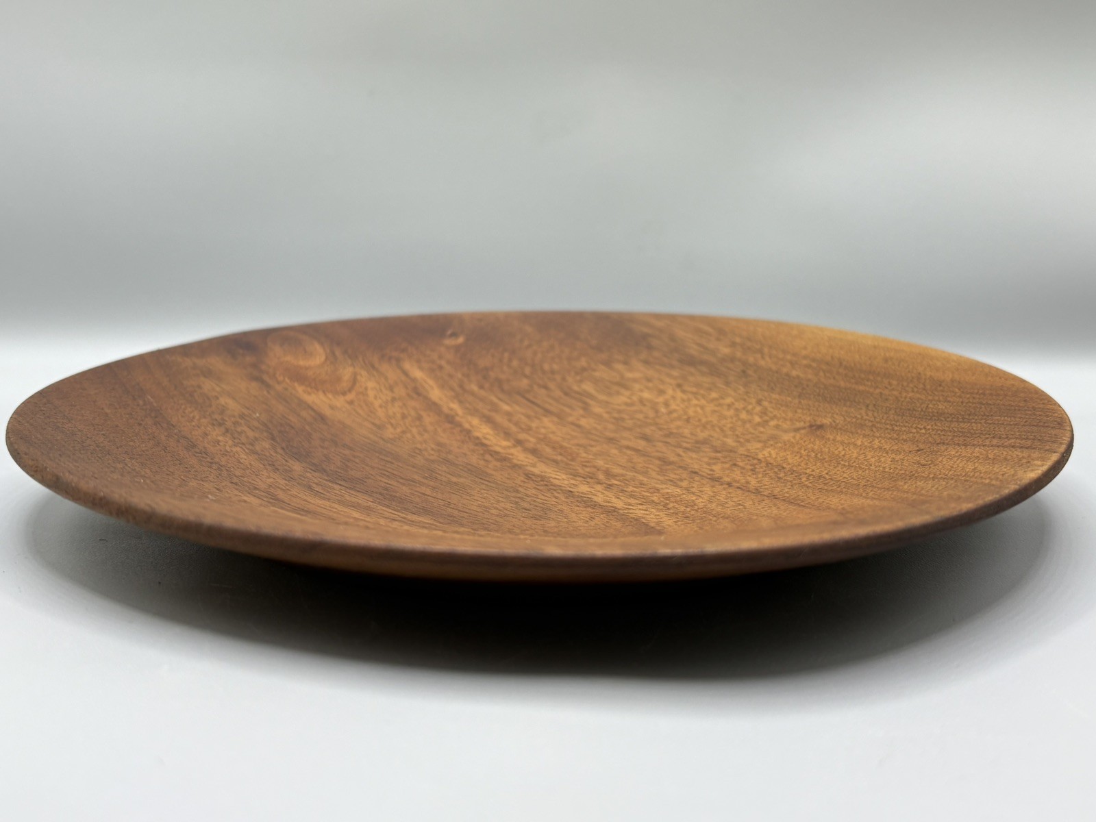 Vintage Signed Paul Eshelman Turned Walnut Studio Wood Plate Stocksdale Espenet