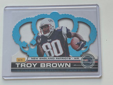 2001 Crown Royale Platinum Die Cut Blue #81 Troy Brown /75