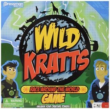Pressman Wild Kratts Race Around the World Board Game Kids Ages 5 New
