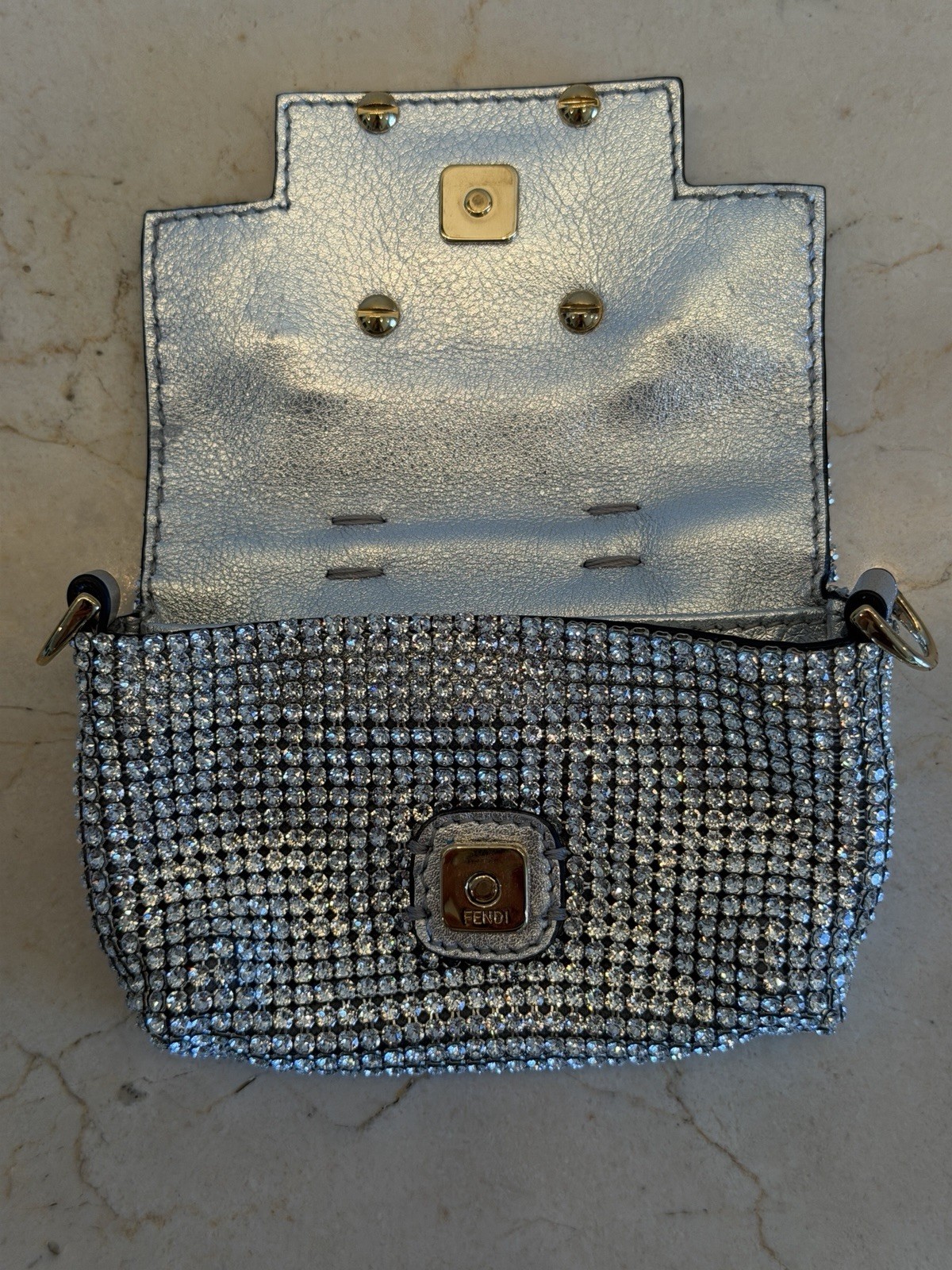 FENDI x VERSACE Fendace Baguette Bag Charm + Micro/Nano Bag RARE EXC COND image 7