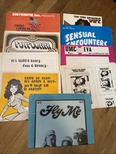1970’s Media Press Kits For Various Blue Films - Fly Me, Booby Hatch, Eva, Dixie