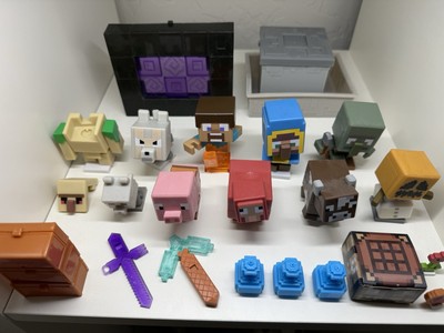Minecraft Treasure X HUGE Lot - 10 Figures, Nether Gate Portal, Accessories, Etc