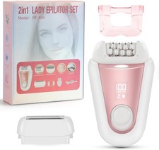YHC Epilator for Women   Cordless 2-in-1 Hair Removal with 32 Tweezers, Recharge