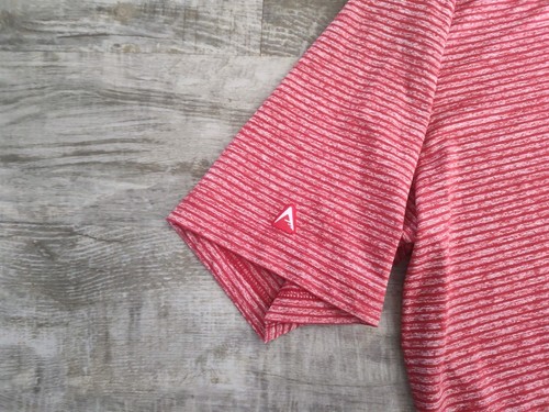 Polo golf Antigua Chicago Blackhawks NHL uomo XL rossa a righe usata in ottime condizioni - Foto 7 di 13