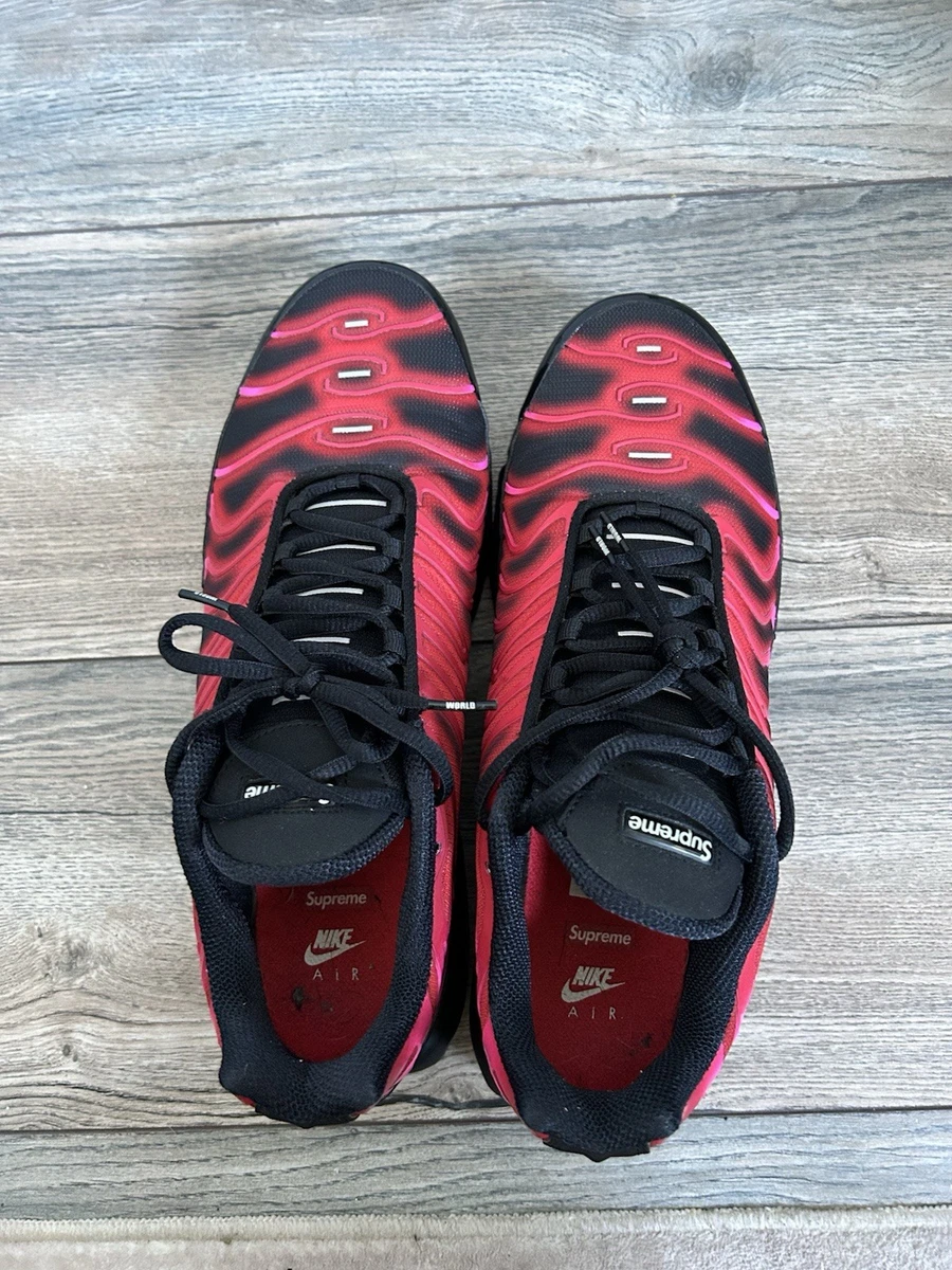 Supreme x Nike Air Max Plus TN University Red for Sale