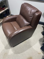 Parker Knoll Charleston Brown leather Power Reclining Armchair. RRP£2000
