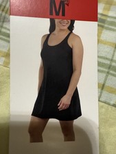 Elle Sport Women's Active Tank Dress, Black, Size- M