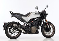 Hurric Supersport Auspuff Schwarz Passend FüR Husqvarna Svartpilen 125 2021-2023