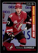 2016-17 O-PEE-CHEE BLACK RAINBOW FOIL ANTHONY DEANGELO ROOKIE 009/100 ARIZONA