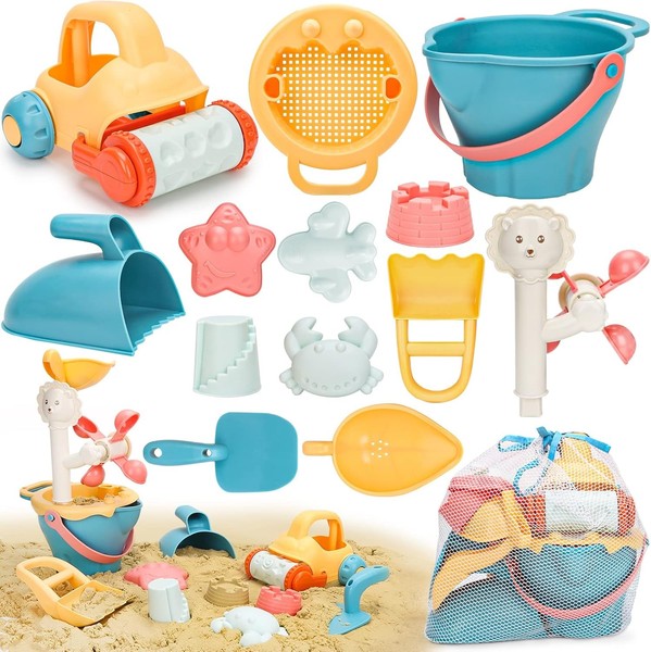 Sandspielzeug Set Mit Eimer Und Sandformen FüR Kinder Strand Outdoor Spiele-image
