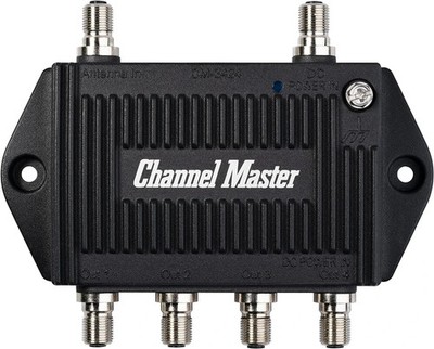 TV Antenna Signal Booster with 4 Outputs for Multiple TVs - Cm-3424