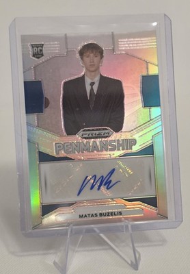 2024 Panini Prizm Draft Picks - Penmanship Matas Buzelis #P-MBZ Silver Prizm...