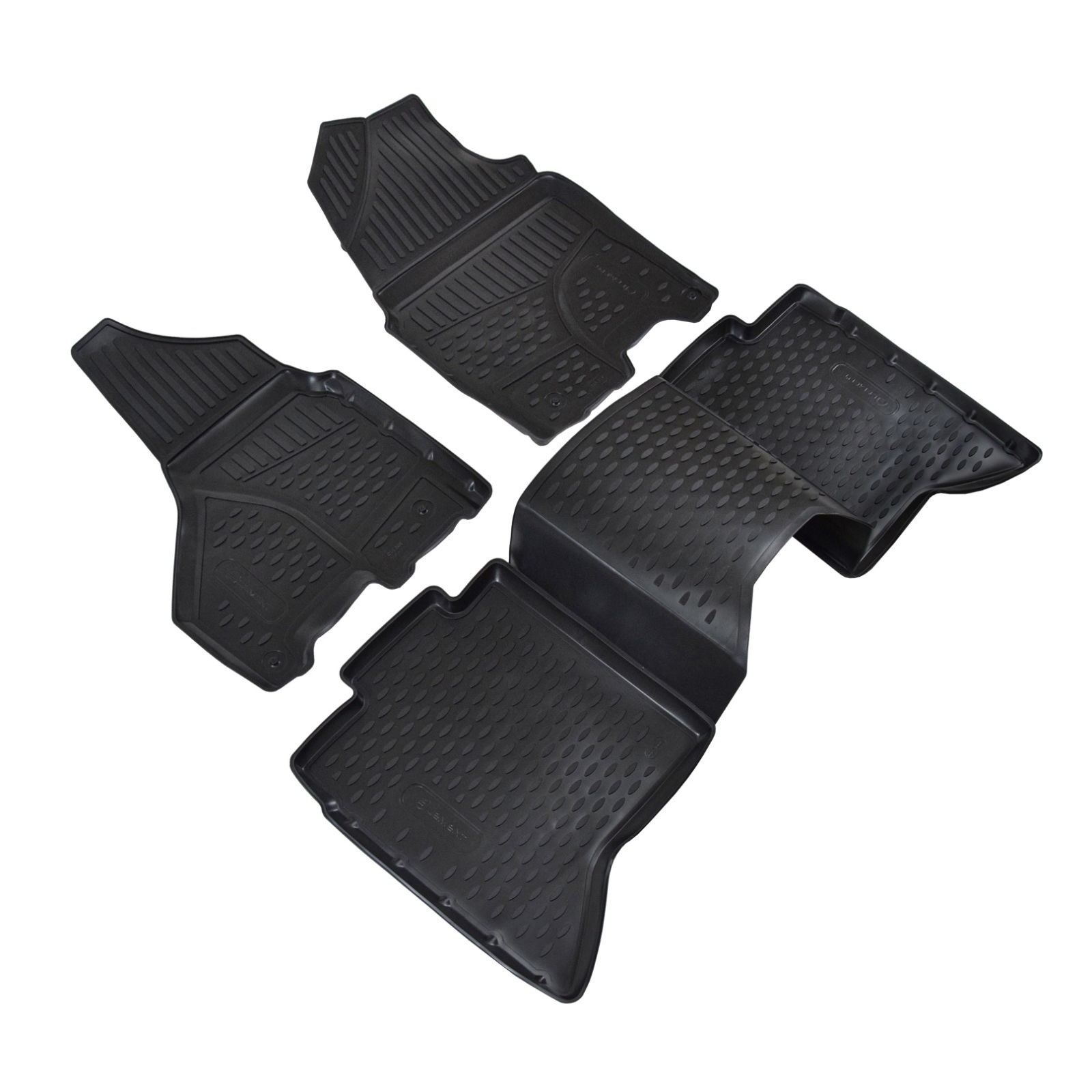 Tapis de sol Dodge Ram Crew Cab 2017 antidérapants et étanches en caoutchouc - 2