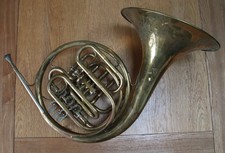 JOSEF LIDL BRNO BRASS DOUBLE FRENCH HORN / needs full servicing
