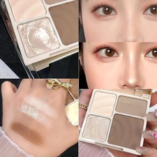 Facial Highlighter Makeup Palette Face Matte Shadow Lasting Glow Brighten...