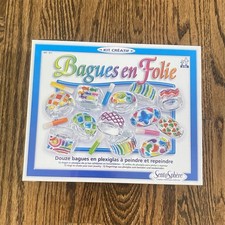 SentoSphere Bagues en Folie Creative Kit – Paint and Decorate 12 Plexiglas Rings