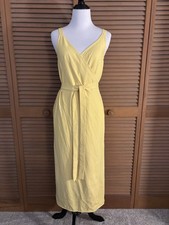 Everlane Yellow GoWeave Tank Midi Wrap Dress Size 0
