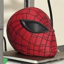 Spider-Man Full Face Fabric Mask Red/Black Adult Unisex One Size Halloween