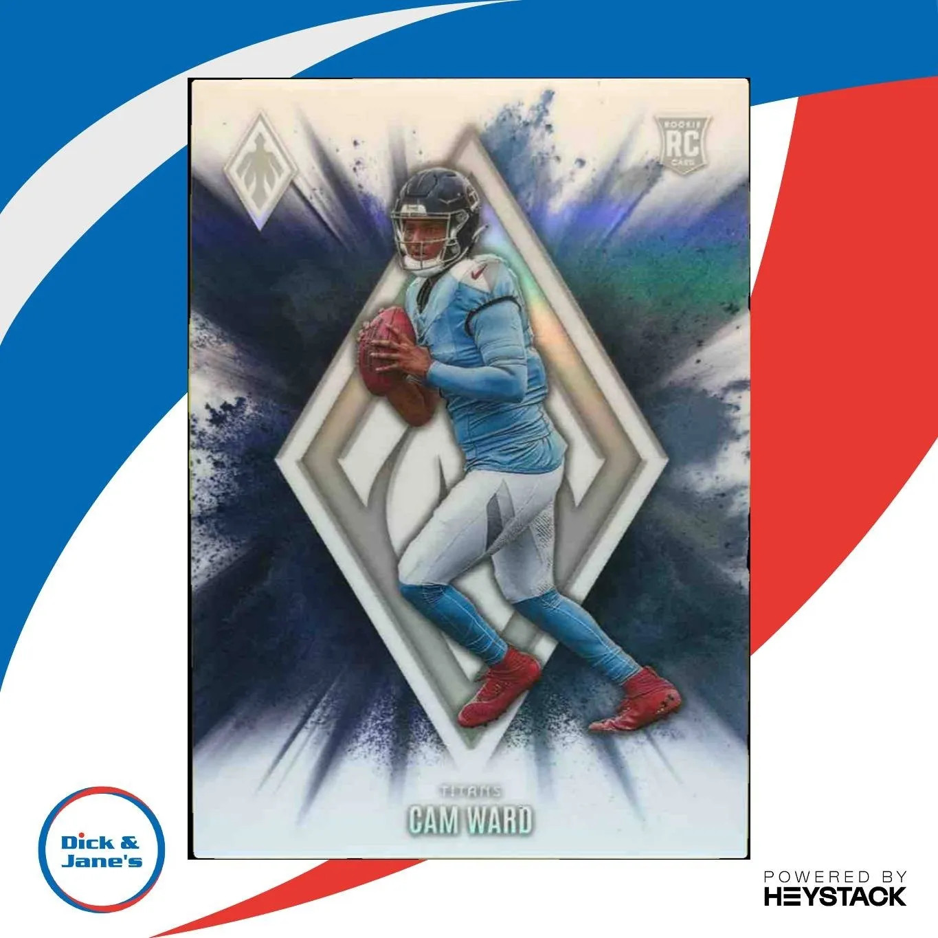 2025 Panini Phoenix Cam Ward Color Blast #11 SSP RC Tennessee Titans