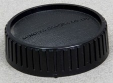 Genuine MINOLTA SRT/MD/X/XG/XD Plastic Twist-On Rear Lens Cap Made in Japan