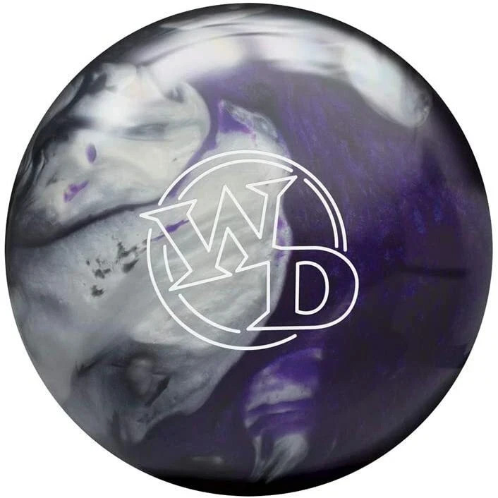 Columbia 300 White Dot Black Purple Silver Bowling Ball - 12